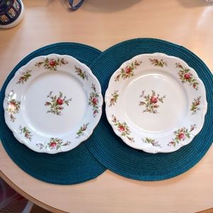 Haviland Moss Rose- set of 2 dinner plates